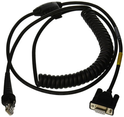 Picture of Honeywell CBL-020-300-C00 RS-232 Coiled Cable with DB9 Female Connector, 3 m/9.8-ft. Length, Black