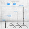 Picture of Neewer 75"/6 Feet/190CM Photography Light Stands for Relfectors, Softboxes, Lights, Umbrellas, Backgrounds