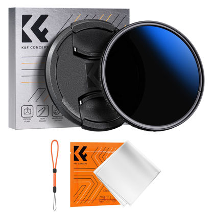 Picture of K&F Concept 77mm Variable ND Lens Filter ND2-ND400 (1-9 Stops) + Filter Cap + Cleaning Cloth 18 Multi-Layer Coatings Adjustable Neutral Density Ultra Slim Lens Filter for Camera Lens (K-Series)