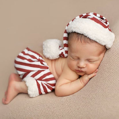 Picture of Zeroest Newborn Photography Prop Christmas Outfits Baby Photo Props Boy Girl Costume Infant Photoshoot