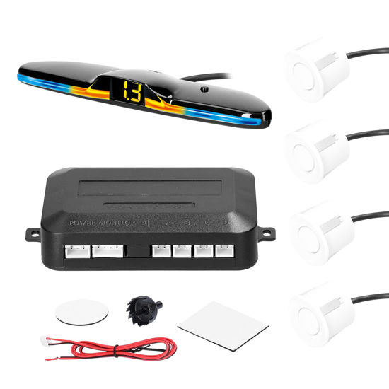 Picture of GoolRC Car Parking Sensor Rear Reversing Radars System with 4 Parking Sensors LED Light Distance Display Warning Buzzer Distance Detection