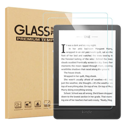 Picture of Aircawin Screen Protector for 6.8'' Kindle Paperwhite 11th Generation 2021&Kindle Paperwhite Signature Edition,9H Tempered Glass Film for Kindle,HD Clear,Bubble Free,Scratch-Proof,Case Friendly-2 Pack