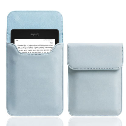 Picture of WALNEW Sleeve Case for 6.8-inch All-New Kindle Paperwhite 11th Generation 2021, Protective Pouch Bag Case Cover for 6.8” Kindle Paperwhite E-Reader (Lightblue)