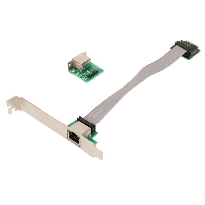 Picture of Zopsc Gigabit Ethernet Server Adapter, M.2 A E I210AT Single Port Gigabit Server NIC Adapter 1000M RJ45 Ethernet NIC.