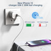 Picture of Fast Charging for iPhone 15 Charger,2Pack 20W USB C Wall Charger Travel Plug Block iPhone 15 Charging Cable for iPhone 15/15 Plus/15 Pro/15 Pro Max/iPad Mini 6/iPad Air4/iPad Pro 12.9/iPad Pro 11inch