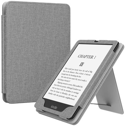 Picture of MoKo Case for Kindle Paperwhite 11th Generation 2021 Release, Slim PU Shell Cover with Auto-Wake/Sleep, Denim Gray