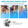 Picture of OPOLAR Personal Portable Waist Clip Fan, 6000mAh Rechargeable Battery Operated Mini Necklace Hand Free Fan, Type-C, 5100RPM Airflow, 3 Speed, Under Shirt Belt Fan for Workers Climbing Hiking Outdoor