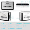 Picture of Portable Cassette Player Cassette to MP3 Converter Capture Cassette Tape to MP3 CD Audio with Headphones, Power Cable