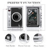 Picture of Rieibi Accessories for Fujifilm Instax Mini Evo Instant Camera, Gift Bundle Includes Clear Instax Mini Evo Case & Instax Mini Evo Lens Cap with Anti-Loss String & Screen Protector