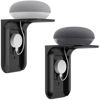 Picture of WALI Outlet Shelf Wall Holder, Bathroom Wall Shelf Organizer Standard Vertical Duplex Decor Outlet Space Saving for Smart Home, Toothbrush, Home Mini up to 10lbs (OLS002-B), 2 Pack, Black