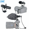 Picture of JJC SGM-V1 Shotgun Video Microphone, Cardioid Microphone Condenser Mic Vdeomicro w/Shock Mount, Furry Foam Windscreen, Electret Condenser, 3.5mm TRS TRRS Cable, for Andoid Phone DSLR Camcorder