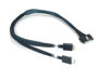 Picture of Micro SATA Cables|MICIO x8 74P to 2 X Oculink 4i Straight Connector Cable - 450 MM