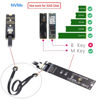 Picture of chenyang CY M.2 NVME NGFF M-Key SSD Male to Female Extension Cable 40cm with SFF-8654 Connector Adapter for Mainboard SSD 2280/22110