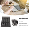 Picture of VINGVO Numeric Keypad Mouse Combo, 2.4GHz Wireless Number Pad and Mouse ABS Material 22 Keys Ultra Slim USB Numeric Keypad and Mouse Combo for Laptop Desktop, PC, Surface Pro,Notebook (Black)