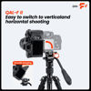 Picture of Fotopro DSLR Camera L Bracket Vertical Horizontal Conversion Tripod Quick Release Plate with Screws Safe Lock L Bracket for DSLR Camera Fluid Heads Stabilizer Tripod Monopod QAL-F II