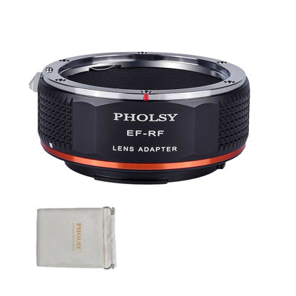 Picture of PHOLSY Lens Mount Adapter Manual Focus: Compatible with Canon EF (EF-S) Lens to Canon RF (EOS R-Type) Camera Body