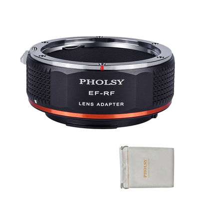 Picture of PHOLSY Lens Mount Adapter Manual Focus Compatible with Canon EF Lens to Canon EOS RF-Mount Camera Body for EOS R8, R50, R6 Mark II, R7, R10, R3, R5, EOS R5C, R6, EOS R, EOS RP