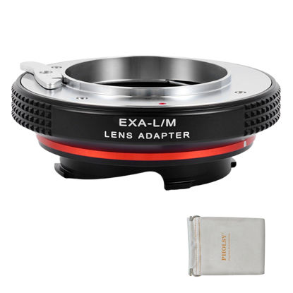 Picture of PHOLSY Lens Mount Adapter with 6-Bit Coding Compatible with Exakta (Not Compatible with Topcon) Lens to Leica M Mount Cameras Exakta to Leica M