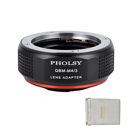 Picture of PHOLSY Lens Mount Adapter QBM to MFT Compatible with Rollei SL35 (QBM) Lens to Micro Four Thirds (M4/3 Micro 4/3) Mount Camera Body Compatible with Olympus Panasonic Lumix Cameras Rollei to M4/3