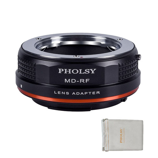 Picture of PHOLSY Lens Mount Adapter for Minolta Rokkor MD/MC/SR Lens Compatible with Minolta MD to Canon RF Mount Camera Body EOS R8, R50, R6 Mark II, R7, R10, R3, R5, EOS R5C, EOS R6, EOS R, EOS RP