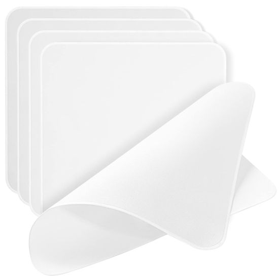 Picture of AAwipes Polishing Cloths Double-Layer 5 Packs (6.3" X 6.3", White, 320 GSM) Compatible with Apple iPhone, iPad, MacBook, iWatch, Soft & Nonabrasive Superfine Microfiber Cleaning Cloths (X3602)