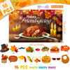 Picture of Friendsgiving Backdrop, Friendsgiving Party Decorations Photography Backdrop with Photo Booth Props 16 Pcs, Happy Friendsgiving Banner Decorations Thanksgiving Banner for Thanksgiving Party Decor