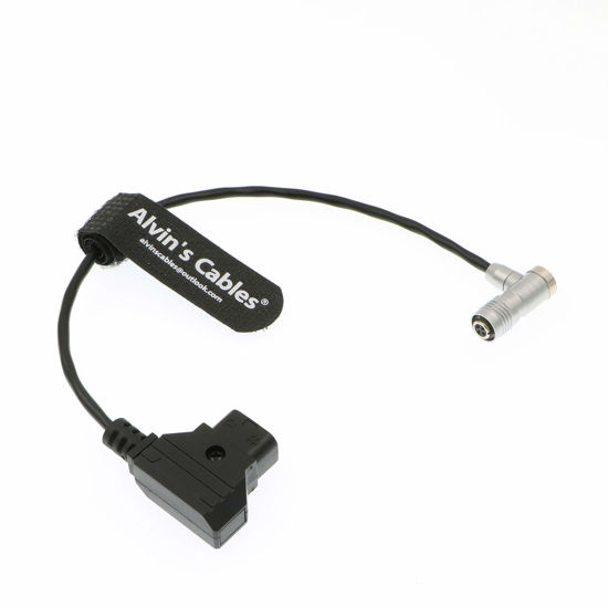 Picture of Alvin's Cables Portkeys BM5 BM7 Monitor Power Cable 4 Pin Female Right Angle to D-Tap