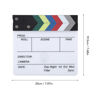 Picture of JUOPZKENN Clap Board for Filming, Film Slate, Film Equipment for Movies, Film Clap Board, Director Filming Clapper Board Clapboard Photo Prop for Decoration(20x19.5cm / 7.87x7.68in)