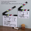 Picture of JUOPZKENN Clap Board for Filming, Film Slate, Film Equipment for Movies, Film Clap Board, Director Filming Clapper Board Clapboard Photo Prop for Decoration(20x19.5cm / 7.87x7.68in)