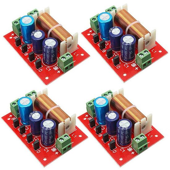 Picture of 4PCS 400W Adjustable Treble/Bass Frequency Divider Distributor 2-Way Speaker Audio Crossover Filters (4 X)