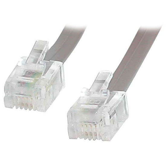 Picture of StarTech.com 25 ft RJ11 Telephone Modem Cable - Phone cable - RJ-11 (M) - RJ-11 (M) - 25ft (RJ25FT)