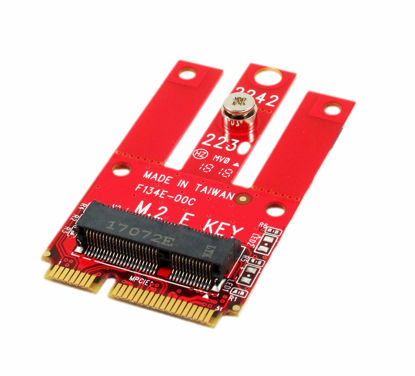 Picture of Ableconn MPEX-M2WL Mini PCIe Adapter with M.2 Key E Slot - Support PCIe and USB Based M.2 E Key and A-E Key Module for Mini PCI Express - Work for WiFi & Bluetooth M2 Module