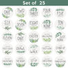 Picture of Baby Monthly Stickers | Greenery Botanical Baby Milestone Stickers | Boho Newborn Boy or Girl Stickers | Eucalyptus Month Stickers for Baby Boy | Gender Neutral | Unisex Sage Green Newborn Monthly