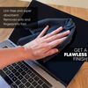 Picture of Premium Lens Screen Cleaning Cloth by Microfiber Wholesale | Black | 8”x8” | 10pk | Soft Microfiber Suede | Compact Size Reusable | No Lint Scratch-Free Durable | Lenses Screens iPads