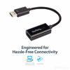 Picture of StarTech.com DisplayPort to HDMI Adapter - 4K 30Hz Active DisplayPort to HDMI Video Converter - DP to HDMI Monitor/TV/Display Cable Adapter Dongle - Ultra HD DP 1.2 to HDMI 1.4 Adapter (DP2HD4KS)