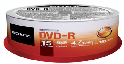 Picture of Sony DVD-R (15 pk Spindle)