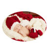 Picture of Christmas Newborn Baby Photo Shoot Props Outfits Crochet Clothes Santa Claus Red Hat Boots Photography Props