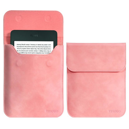 Picture of TiMOVO 6 Inch Sleeve for All-New Kindle 2022/Kindle 2019/Kindle Paperwhite 6.8 Inch/Kindle Voyage/Kindle (8th Gen, 2016)/Kindle Touch/Kindle 4/5, Protective Pouch Bag Case Cover, Pink