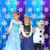 Picture of Bupelo Frozen Birthday Party Decorations, 2 Pack Frozen Birthday Party Supplies 3.3x6.6ft Tinsel Foil Fringe Curtains, Winter Photo Booth Prop Backdrop Streamer, Snowflake Birthday Party Decor