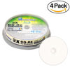 Picture of 40 Pack Smartbuy 2X 25GB Blue Blu-ray BD-RE Rewritable White Inkjet Hub Printable Blank Bluray Disc