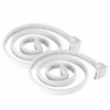 Picture of SilverStone Technology CP08W 90 Degree SATA 3 Sleeved White Cable with EMI Guard for 6Gb/s 2-Pack, SST-CP08W-USA-2PACK