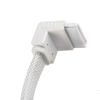 Picture of SilverStone Technology CP08W 90 Degree SATA 3 Sleeved White Cable with EMI Guard for 6Gb/s 2-Pack, SST-CP08W-USA-2PACK