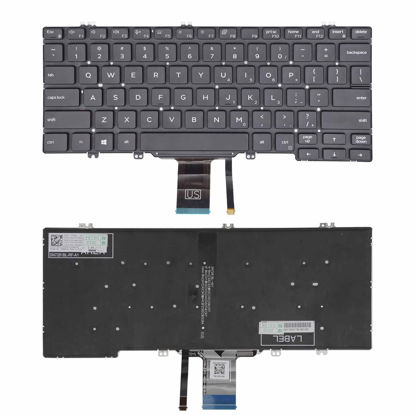 Picture of TLBTEK Backlight Keyboard Replacement Compatible with Dell Latitude 5280 5288 5289 5290 7280 7290 7380 7389 7390 E5280 E5288 E5289 E5290 E7280 E7290 E7380 E7389 E7390 Series Laptop