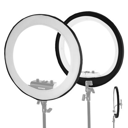 Picture of NEEWER Ring Light Diffuser Only for RP18B Pro 18 inches Ring Light Ultra Thin, No Light Leakage Professional Collapsible Photography Light Softbox Diffuser Sock for Video Recording Live Stream, NS007