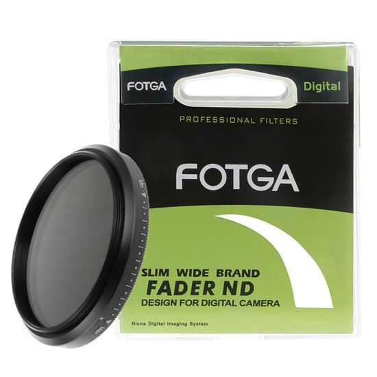 Picture of Fotga 58mm Slim Fader Variable Adjustable ND2 to ND4 ND8 ND16 ND32 ND400 ND Neutral Density Filter for Sony Canon Nikon AF-S Nikkor 50mm f/1.8G Pentax Panasonic Olympus Fujifilm DSLR Camera Lens