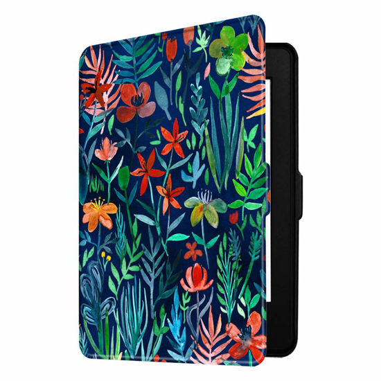 Picture of Fintie Slimshell Case for 6" Kindle Paperwhite 2012-2017 (Model No. EY21 & DP75SDI) - Lightweight Protective Cover with Auto Sleep/Wake (Not Fit Paperwhite 10th & 11th Gen), Jungle Night