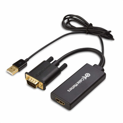 Picture of Cable Matters VGA to HDMI Adapter for Monitor and TV (VGA to HDMI Converter) with Audio Support