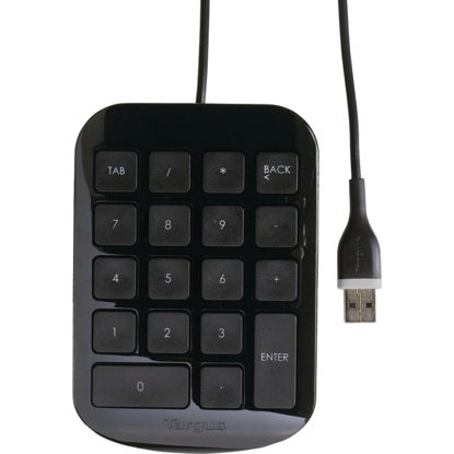 Picture of Targus - Numeric Keypad with USB Connection - Plug and Play Device - Connect with Laptop, Desktop and Electronic USB-A Devices - AKP1OUS