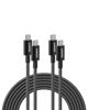 Picture of Anker USB C to USB C Cable 100W (10ft, 2pack), New Nylon, Type C Charger Fast Charging for iPhone 15, MacBook Pro 2020, iPad Pro 2020, iPad Air 4, Galaxy S20 Plus S9, Pixel, Switch, and More