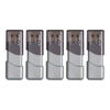 Picture of PNY 32GB Turbo Attaché 3 USB 3.0 Flash Drive, 5-Pack, Grey, P-FD32GX5TBOP-MP, 100MB/s, Light-Weight Durable - Data Storage and Transfer